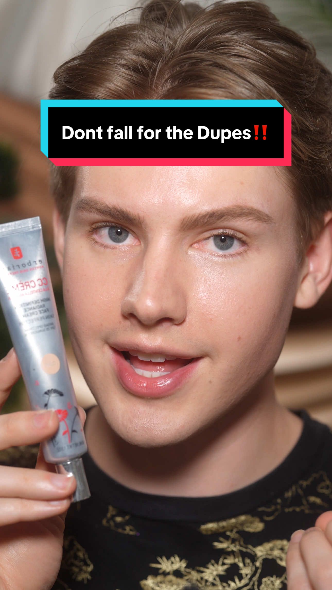TikTok post by @trevorbarrett for Erborian. Caption reads: #erborianPartner Don’t Fall For the Dupes‼️One of....