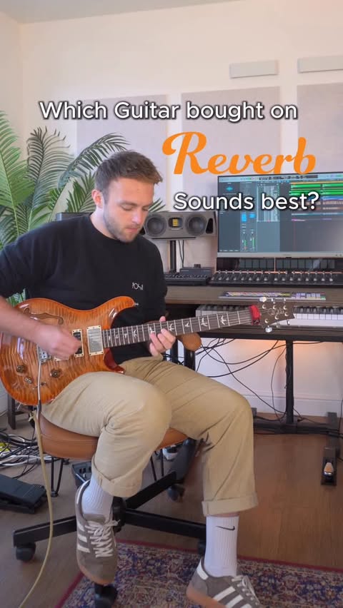 Instagram post by @willeason for Reverb. Caption reads: Which Guitar from @reverb Sounds Best? ⚡️....
