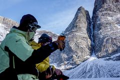 Instagram post by @codytownsend for TINCUP Whiskey. Caption reads: Legend has it the infamous St. Bernard dogs....