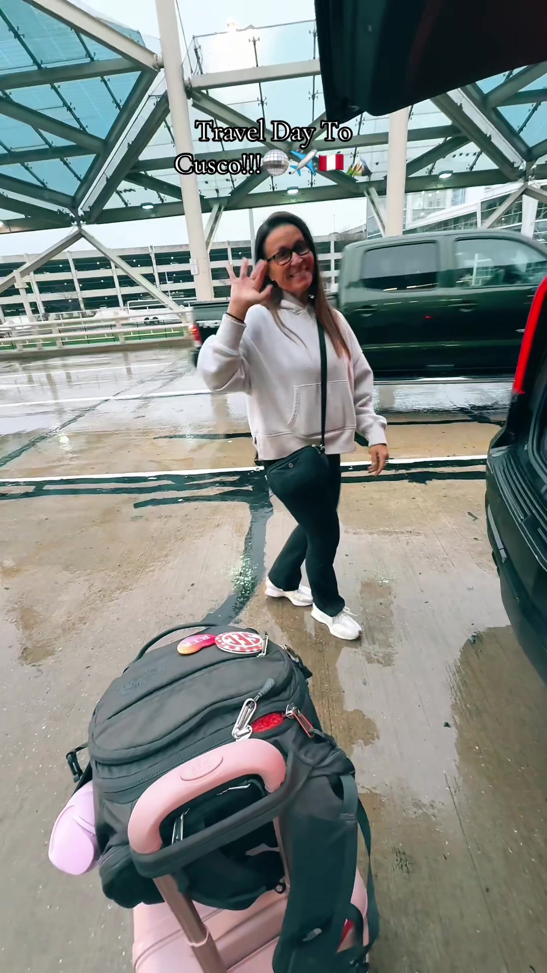 TikTok post by @jenna0314 for LOOPS. Caption reads: [...] Inc. @lululemon @ATHLETA @CVS Pharmacy....