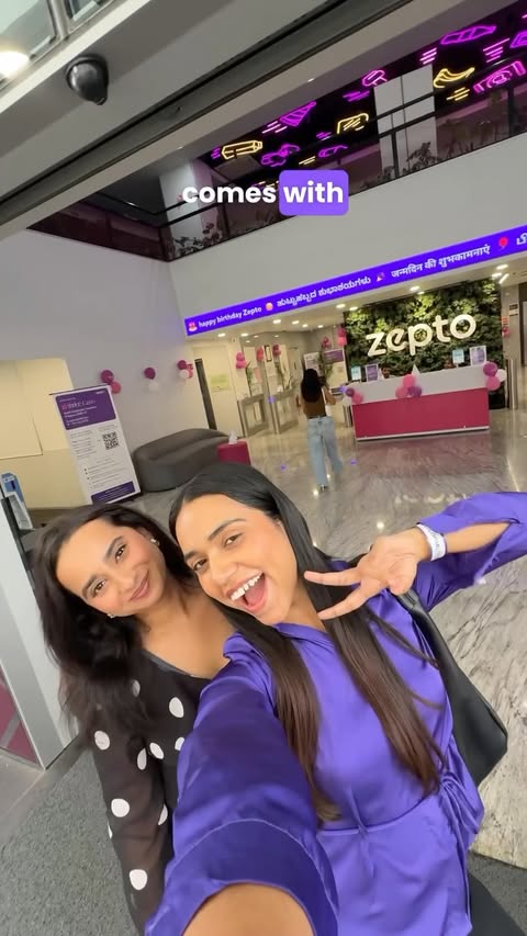 Instagram post by @anamishraa for Bingo! Snacks. Caption reads: Mini Vlog: Come with me to celebrate @zeptonow’s....