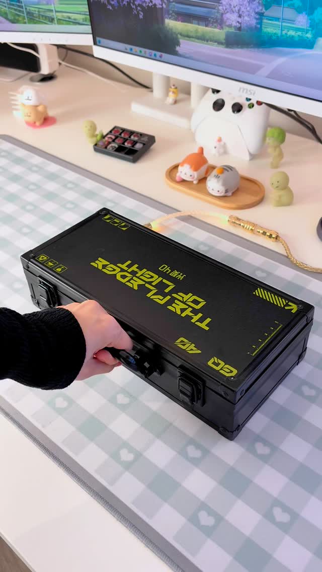 Instagram post by @mango.keebs for Velocifiretech. Caption reads: [...] addition 🥹 the GuangQi40 from....