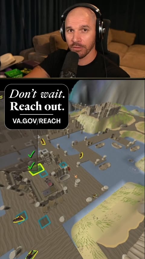 Instagram post by @fauxfreedom for Ad Council. Caption reads: [...] the Future. VA.gov/REACH #VetsReachOut....