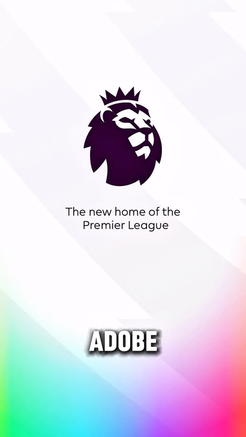Instagram post by @mr.composure for Adobe Express. Caption reads: [...] the @premierleague App, powered by....