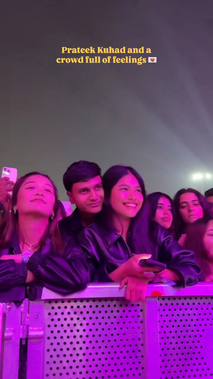 Instagram post by @bookmyshow.live for BookMyShow. Caption reads: Love was loud at Nykaaland ft. @prateekkuhad....