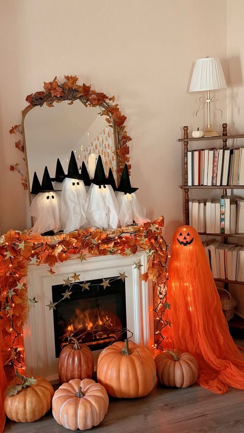 Instagram post by @flashesofstyle for Pottery Barn. Caption reads: [...] Halloween hideaway with finds from....