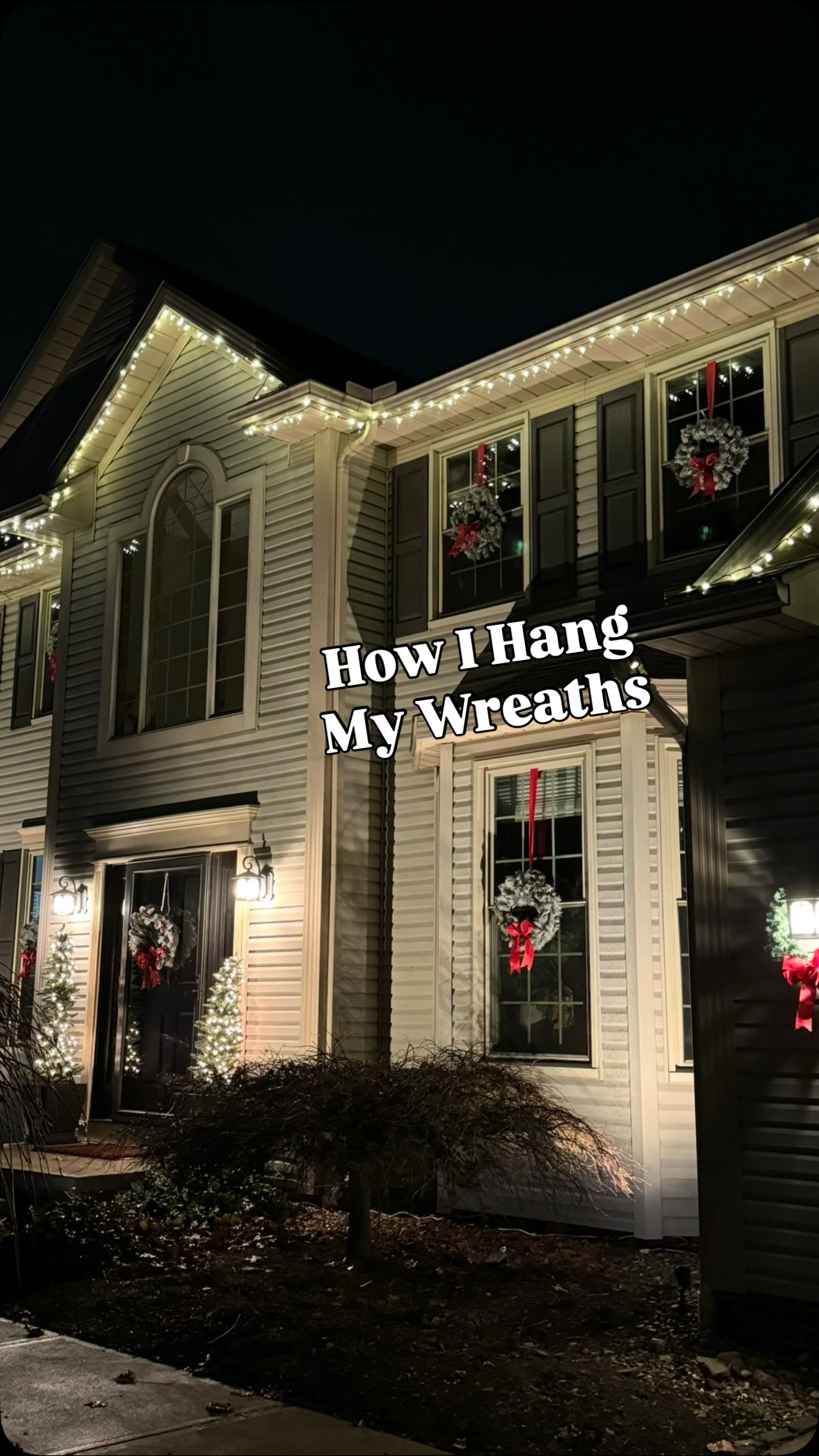 Instagram post by @kristyslifestyle for Michaels Stores. Caption reads: I bought the flocked wreaths at @michaelsstores....