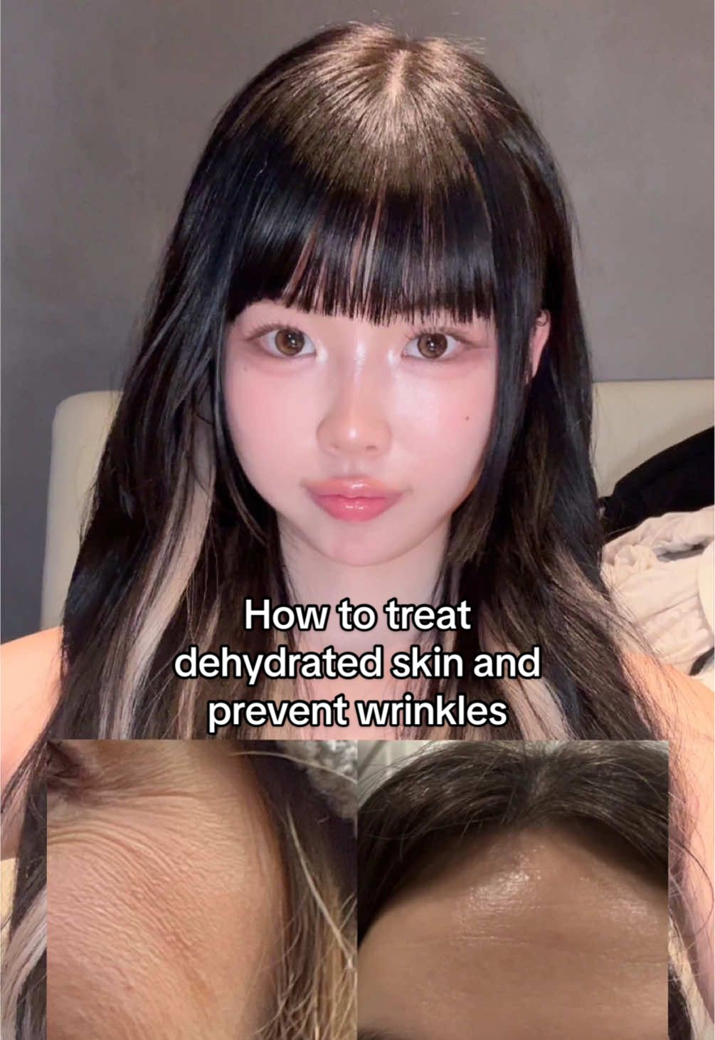 TikTok post by @koocat for Haruharu Wonder. Caption reads: who else thought they were wrinkles at first? 🥵....