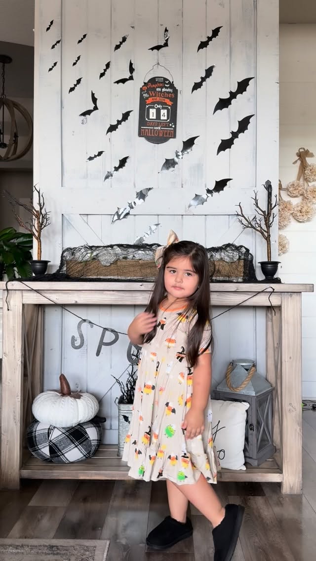 Instagram post by an influencer for Bums & Roses. Caption reads: @bumsandroses has the ultimate Halloween prints....