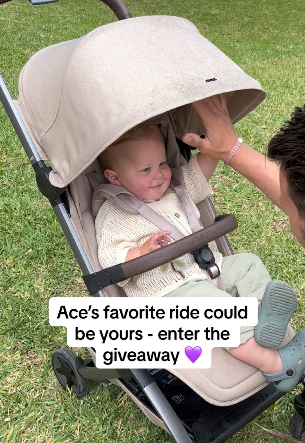 TikTok post by @acehitthebass for Joolz. Caption reads: 𝐉𝐎𝐎𝐋𝐙 𝐆𝐈𝐕𝐄𝐀𝐖𝐀𝐘! 💜 Ace’s favorite....