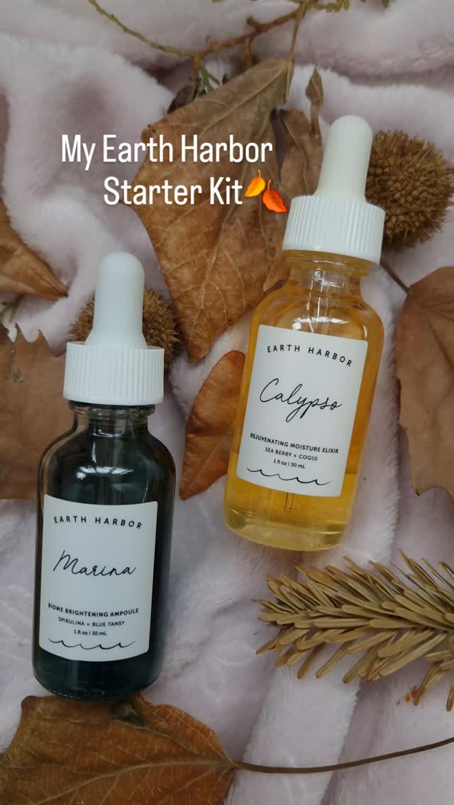 Instagram post by @ciocirlan_gabriela for Earth Harbor. Caption reads: My Earth Harbor starter kit 🍁 @earthharbor
Hey!....