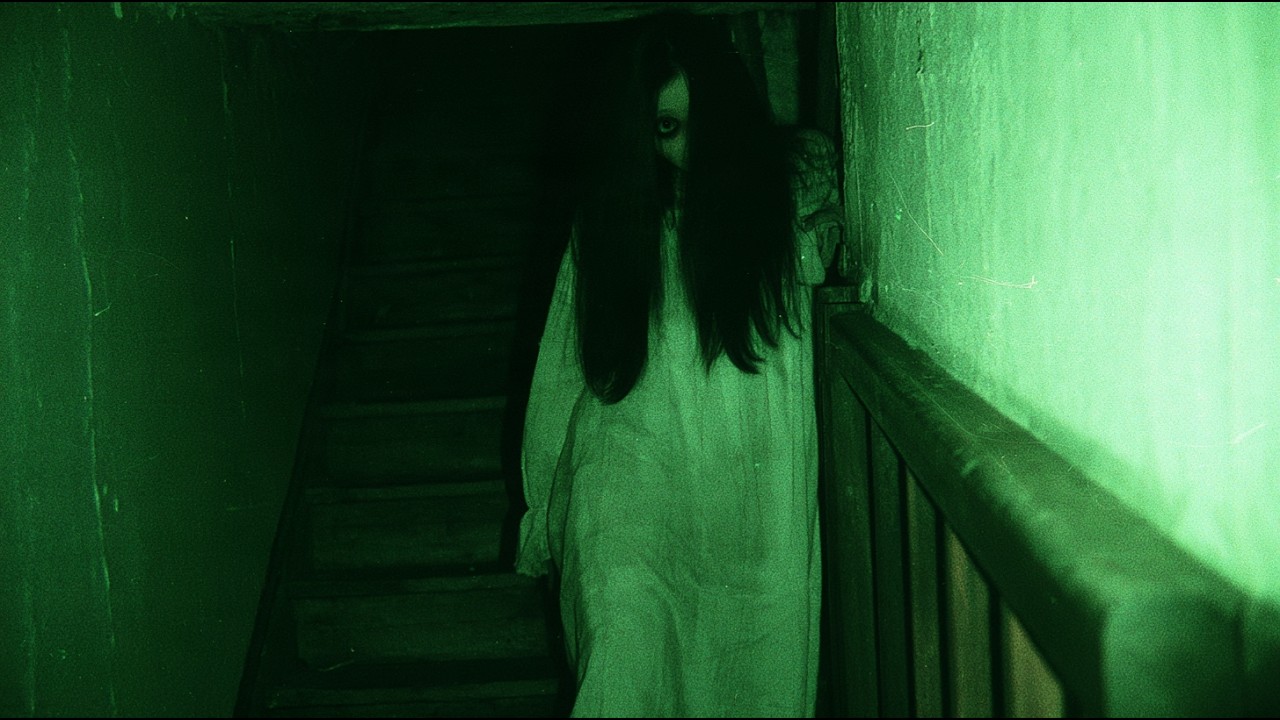YouTube post by @JNightmares for Pexels. Caption reads: 7 DISTURBING JAPANESE HORROR STORIES to listen to....