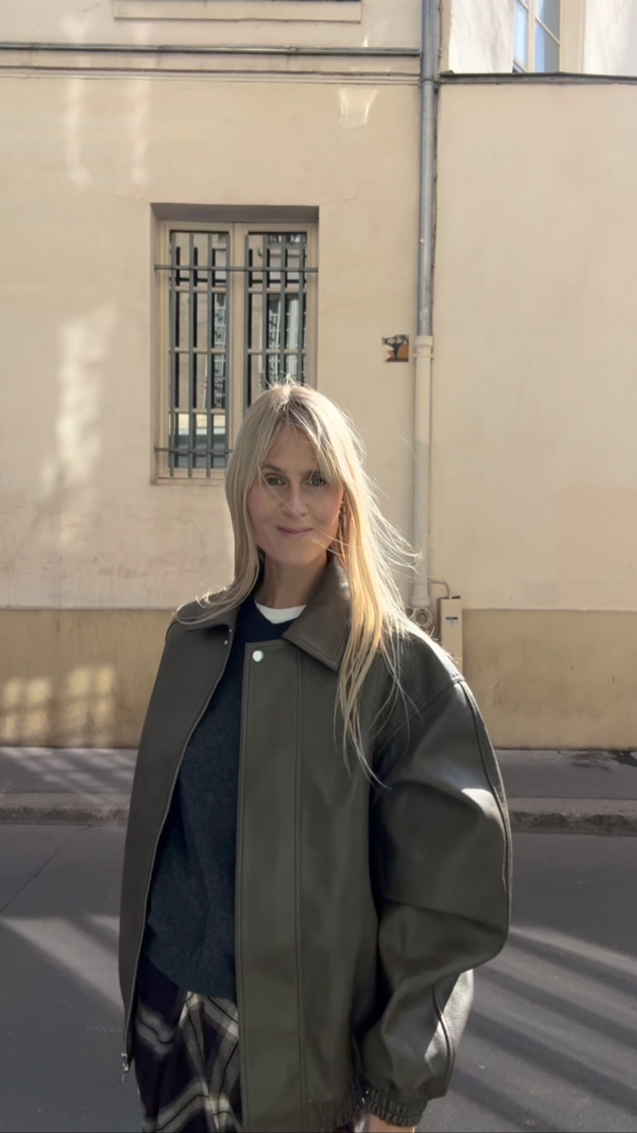 Instagram post by @lindatol_ for The Frankie Shop. Caption reads: Flashback to Paris #dailystyle #fallfashion.