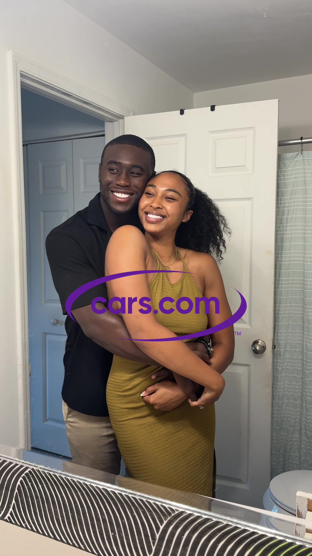 TikTok post by @saviangabrielle for Cars.com. Caption reads: Some people say dating stops when you get married,....