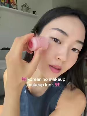 TikTok post by @clarahyee for Banila Co USA. Caption reads: Shade 14 bouncing 💓 @BANILA CO GLOBAL lip & cheek....