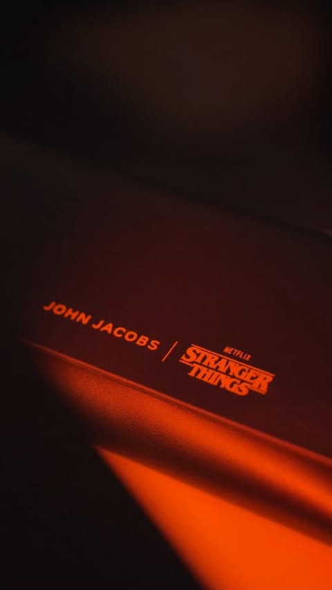 Instagram post by @subojeetttt for John Jacobs Eyewear. Caption reads: [...] Stranger Things collection from....