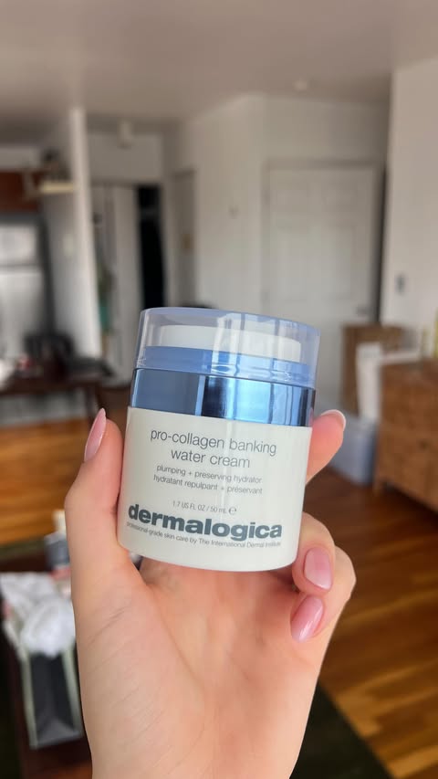 Instagram post by @rawmakeup__ for dermalogica. Caption reads: [...] Pro-Collagen Banking Water Cream from....