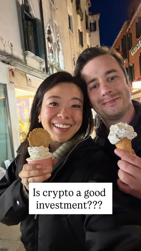 Instagram post by @your.richbff for SoFi. Caption reads: Comment SUNDAE to kickstart your crypto journey! .....