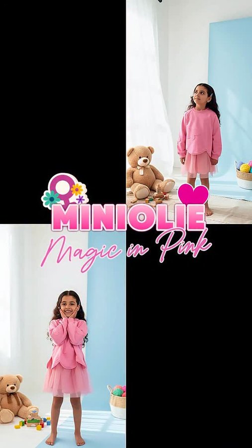 Instagram post by @thenyyaedit for MiniOlie. Caption reads: Our favorite kind of day dressed in @miniolie and....
