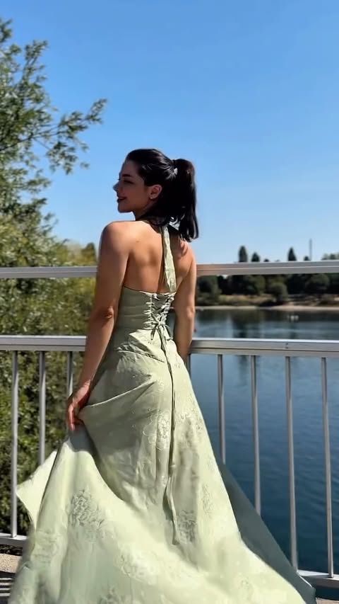 Instagram post by @sahar_simafar for Azazie. Caption reads: ✨Found the perfect dress with @azazieofficial....