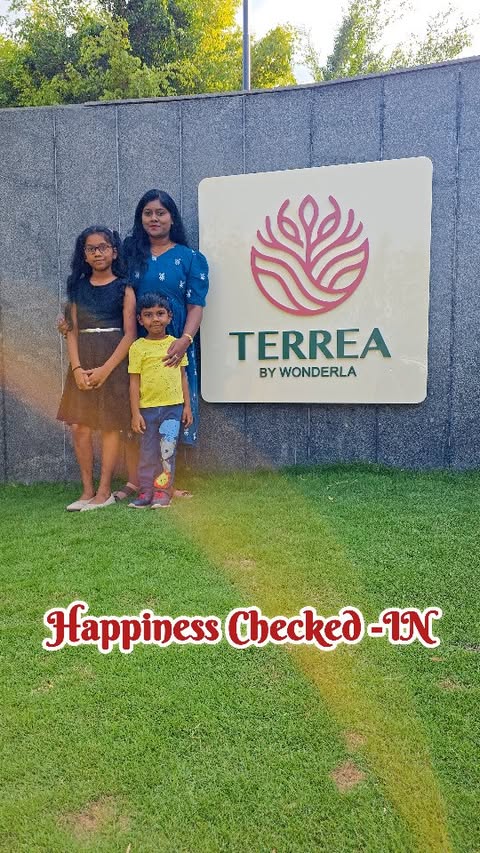 Instagram post by @hema.gayatri for Wonderla Holidays. Caption reads: Some vacations are fun… but some become core....