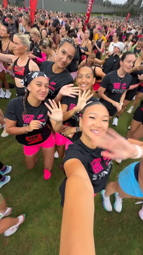 Instagram post by @prue.chuenchom for JD Sports. Caption reads: Thank you @nikerunning & @jdsportsau for giving me....