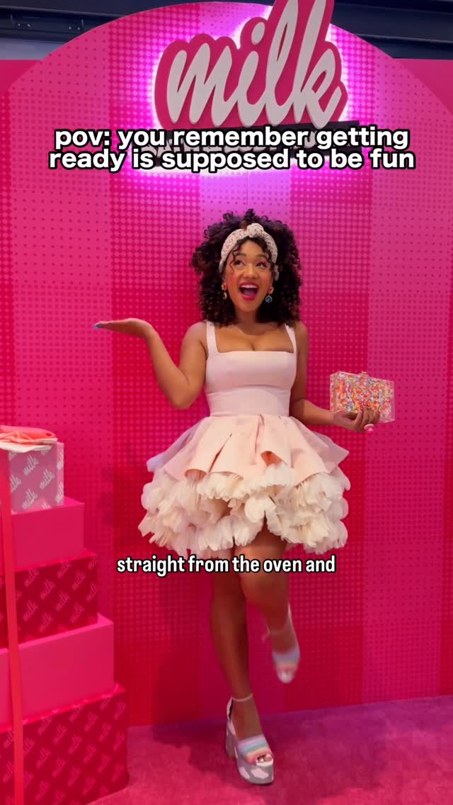 Instagram post by @colormecourtney for Milk Bar. Caption reads: #bathandboyworks_partner you deserve to smell as....