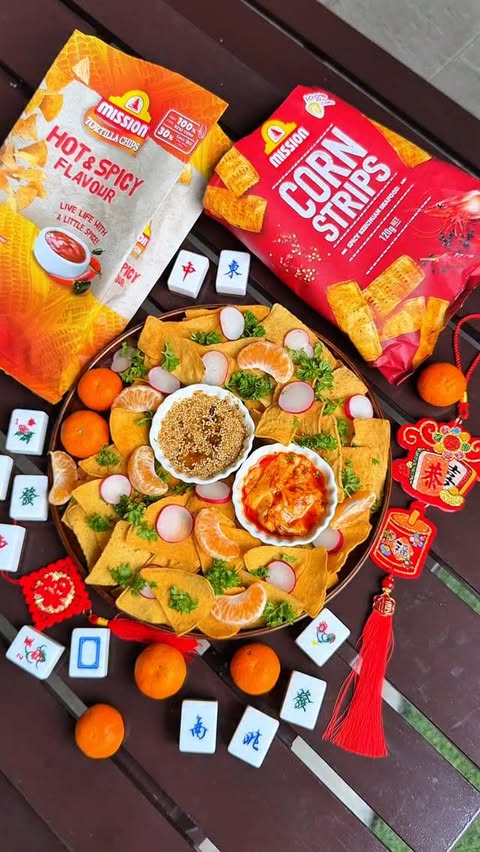 Instagram post by @sunshinekelly2988 for Mission Foods. Caption reads: Level up my game with the Double Prosperity Chips,....