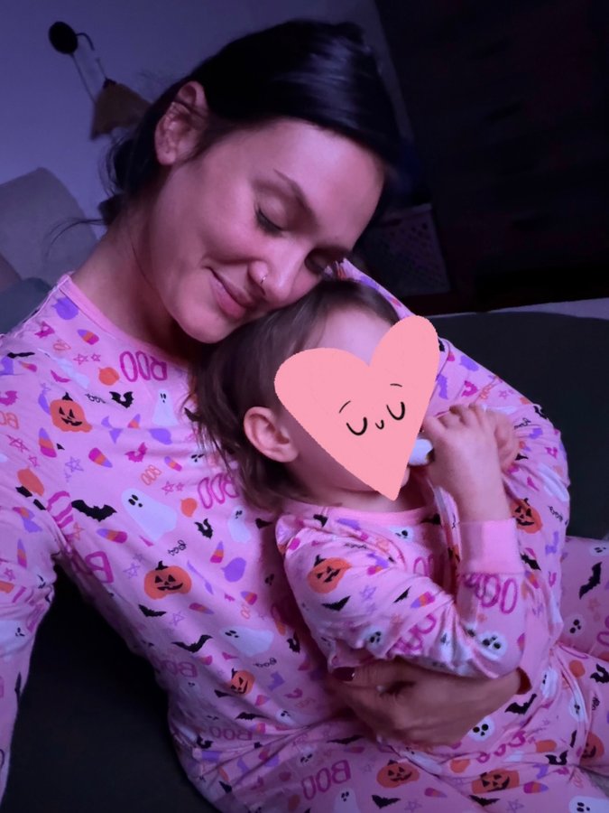 Instagram post by @positively_paige_ for Pink Lily. Caption reads: I remember the night I sat on my knees under a....