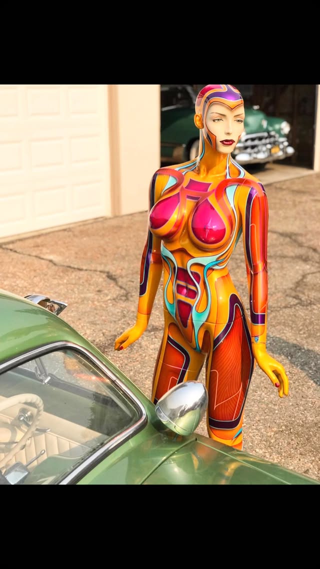 Instagram post by @kustomprodigy for Tropical Glitz. Caption reads: Having really started painting when I was 22 years....