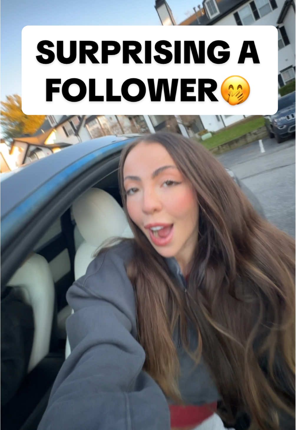 TikTok post by @perfumesiren for Gisou. Caption reads: SURPRISING A FOLLOWER 🥺 I’ve wanted to do this....