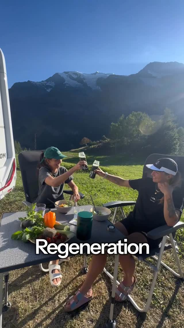Instagram post by @youareanadventurestory for Ag1. Caption reads: Werbung | Via Alpina mit @drinkag1de – wir haben....