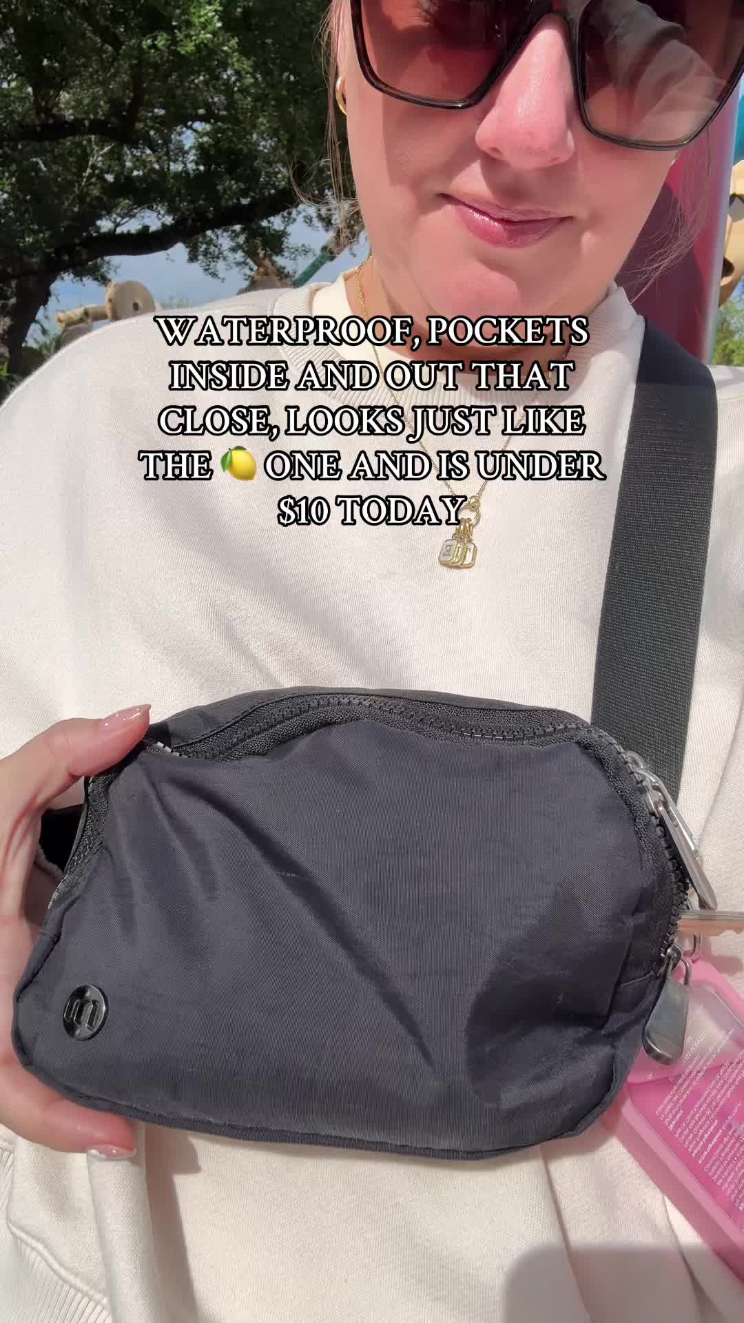 TikTok post by @its.erin.lor for MEXS Bag-US. Caption reads: [...] the perfect little bag for Disney! @MEXS....