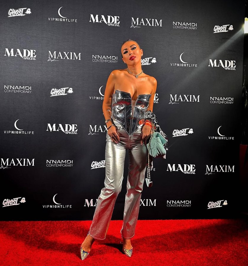 Instagram post by @mariiapashukbrand for MAXIM. Caption reads: Thanks @maximmag for inviting me to participate....
