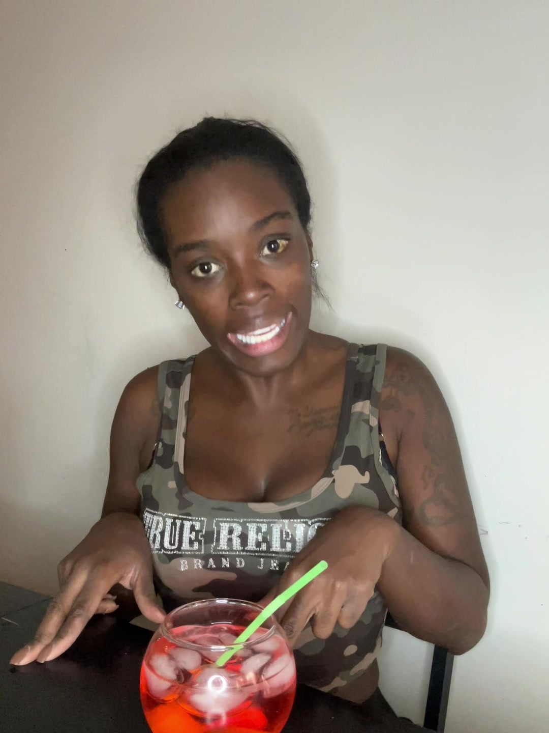 TikTok post by @bellablaq for Four Loko. Caption reads: [...] — powered by that new resealable @Four Loko....