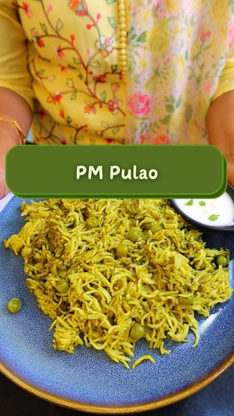 Instagram post by @priyavijaykitchen for The Indus Valley. Caption reads: ❣️PM Pulao❣️Complete Recipe👇
.
💚 The Indus....