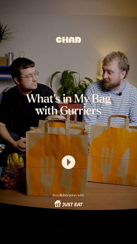 Instagram post by @gurriersband for Just Eat. Caption reads: [...] episode of “What’s In My Bag” with....