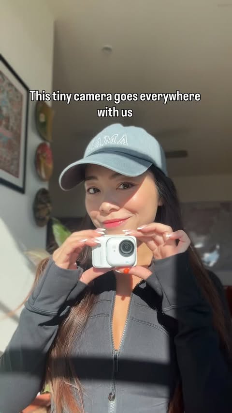 Instagram post by @kaya.hyde for Insta360. Caption reads: Hands-free filming, insanely smooth footage, and....