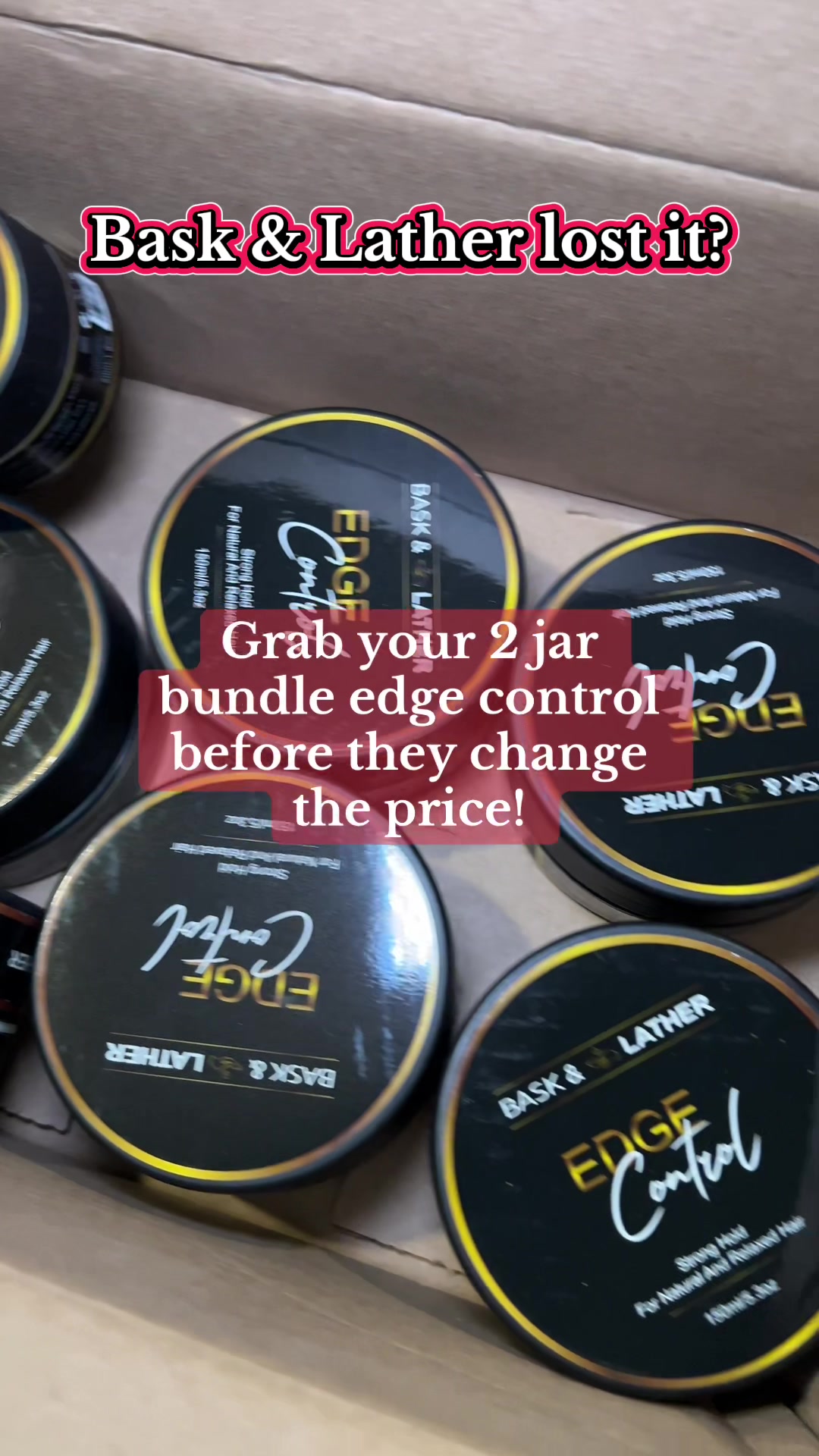 TikTok post by @_youraffiliatebestie for Bask and Lather Co. Caption reads: I stocked up. Did you? @Bask and Lather Co....