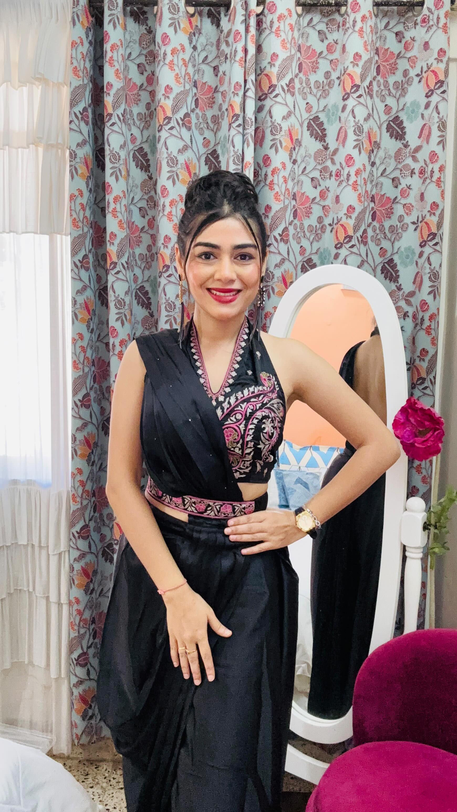 Instagram post by @ankitabahuguna for GUESS Watches. Caption reads: Day 4/20: Look inspired by @audrey.hepburn....