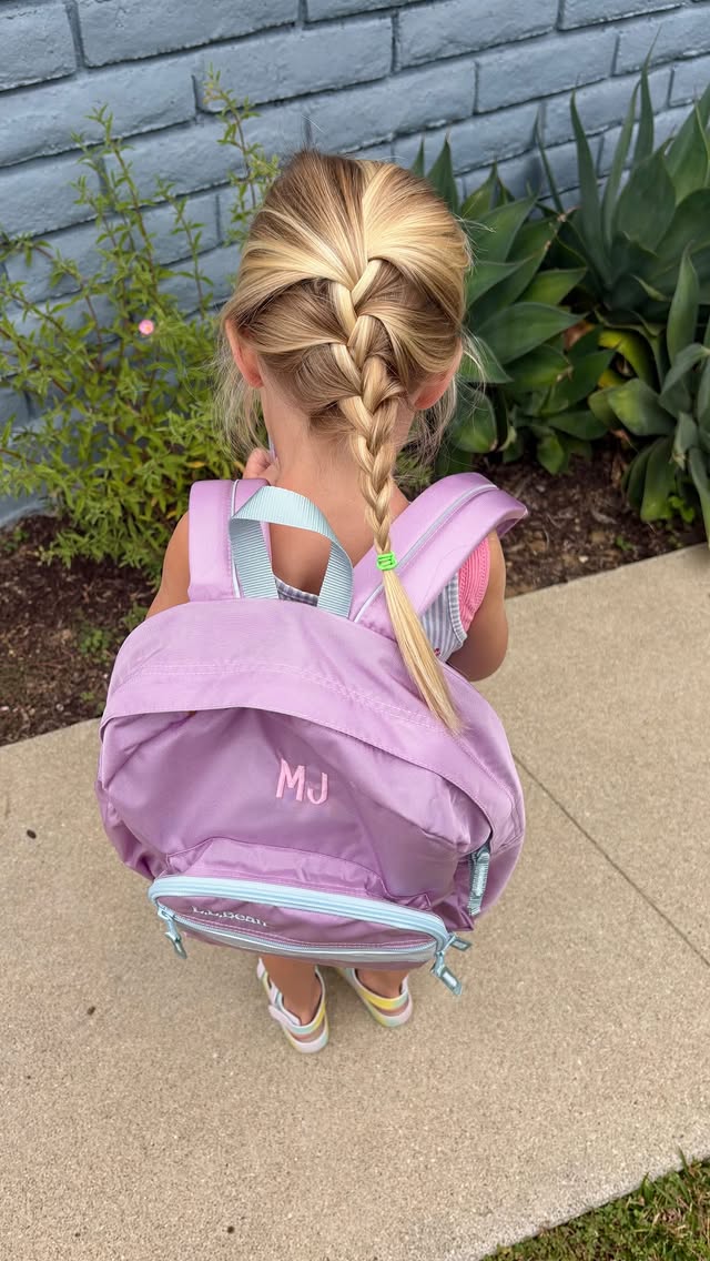 Instagram post by @haleyreidtay for L.L.Bean. Caption reads: [...] to school items your kids actually need....