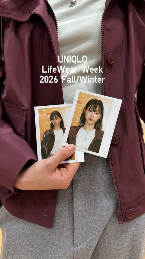 Instagram post by @pattynitchaphat for UNIQLO Thailand. Caption reads: UNIQLO LifeWear Week Tour🍂🧤🧣​ @UniqloThailand​....
