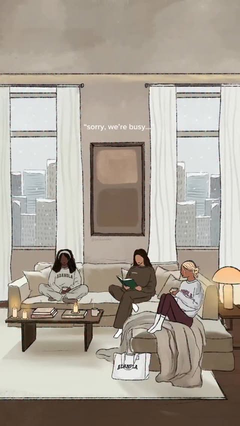 Instagram post by @svevadoodles for Adanola. Caption reads: mood for december 💭.