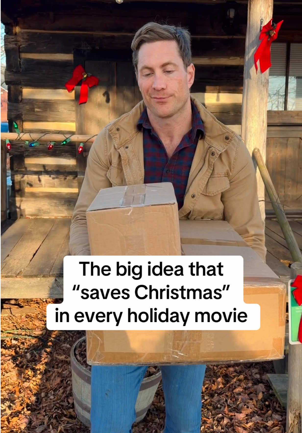 TikTok post by @thomaswilsonpace for Canva. Caption reads: This Christmas, Canva Presents: Love at First....