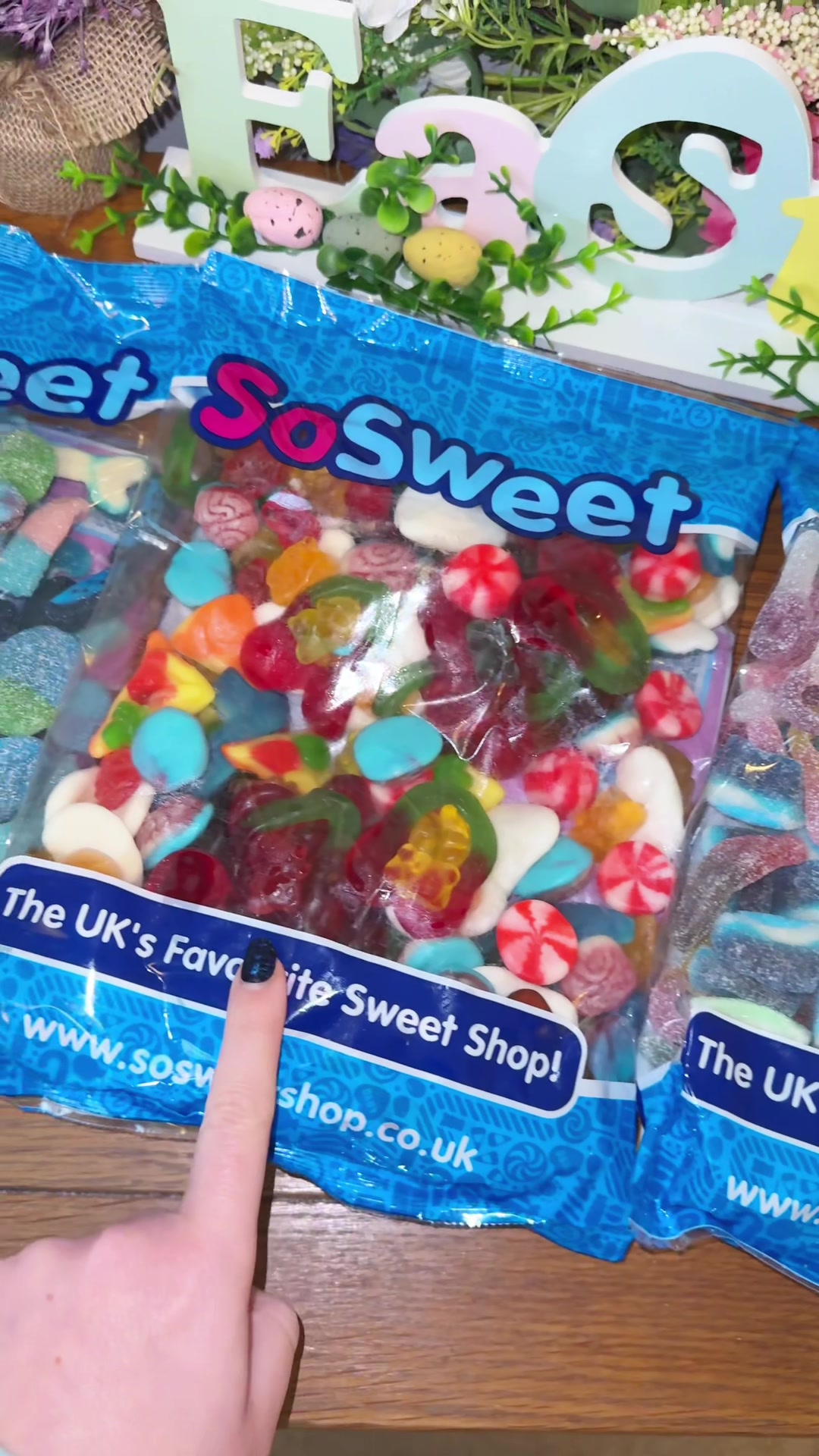TikTok post by @tulip.deals for SoSweet. Caption reads: THIS bundle deal! @SoSweet 3kg sweets #sweets....