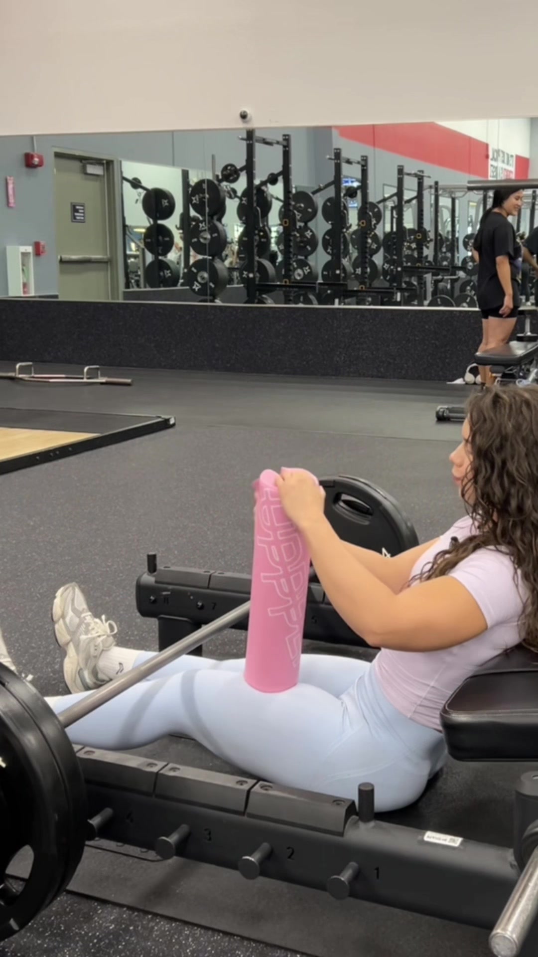 TikTok post by @bodybyhailey for UPPPER. Caption reads: Best barbell pad on the market !!  @UPPPER Gear  ....