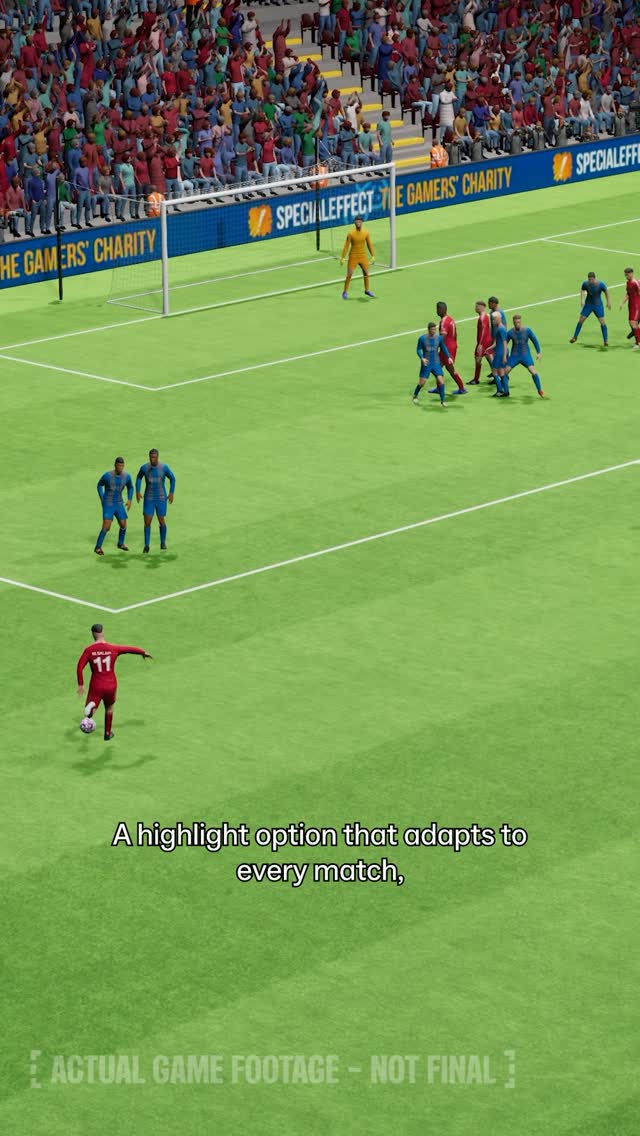 Instagram post by @ydfootball for Copa90. Caption reads: Dynamic mode on FM26 goes hard, more immersion,....
