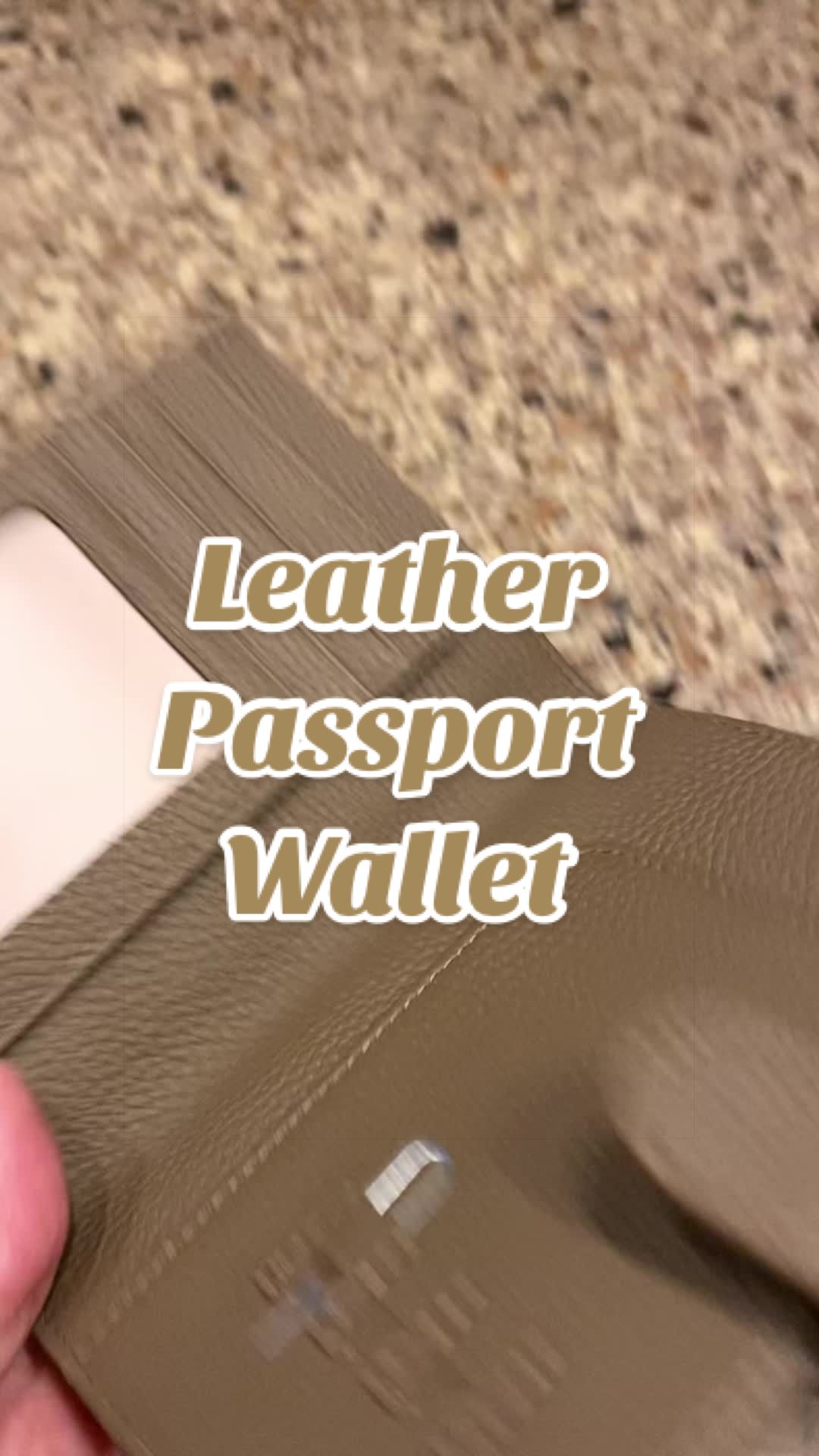 TikTok post by @mama5.finds for Royal Bagger. Caption reads: [...] #traveleasentials #passport @ROYAL BAGGER US.