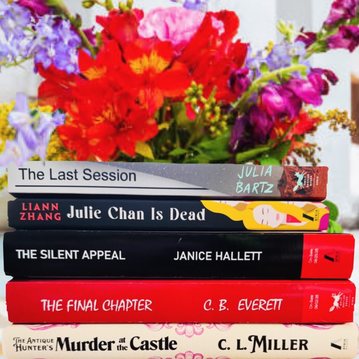 Instagram post by @msmichelledawn for Atria Books. Caption reads: Thank you @atriabooks @atriathrillers for this....