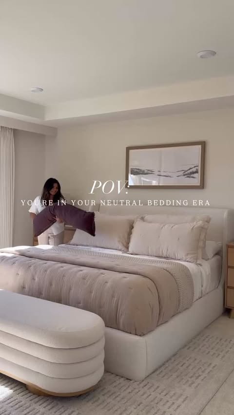 Instagram post by @tonedelements for Castlery. Caption reads: Hands down the prettiest bedding sets I’ve found....